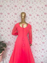 peach solid anarkali - kasumi.in
